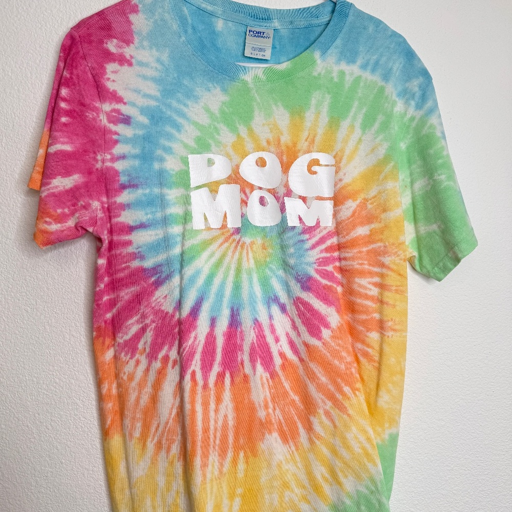 Tie Dye Dog Mom T-Shirt